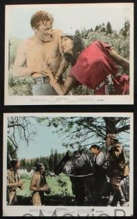 8a171 INDIAN FIGHTER 5 color 8x10 stills '55 Kirk Douglas, Lon Chaney Jr., sexy Elsa Martinelli!