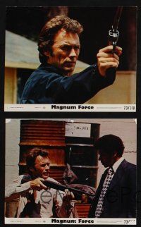 8a175 MAGNUM FORCE 5 8x10 mini LCs '73 great images of Clint Eastwood as Dirty Harry, Hal Holbrook!