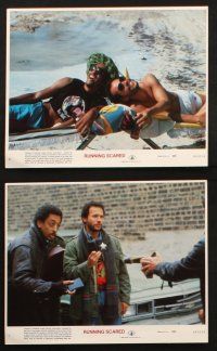8a074 RUNNING SCARED 8 8x10 mini LCs '86 Gregory Hines & Billy Crystal are Chicago's finest!