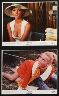 8a081 STONEY 8 8x10 mini LCs '75 cool images of sexiest Barbara Bouchet, Michael Rennie!
