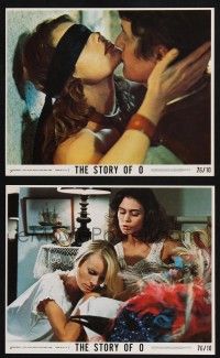 8a242 STORY OF O 2 8x10 mini LCs '76 Corinne Clery, Anthony Steel, Histoire d'O!