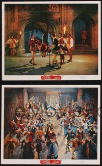 8a225 SWORD & THE ROSE 3 color 8x10 stills '53 Disney, Richard Todd, Michael Gough, dancing!