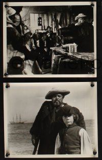 8a314 TREASURE ISLAND 17 8x10 stills '72 great images of Orson Welles as pirate Long John Silver!