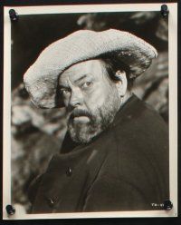8a545 TREASURE ISLAND 8 8x10 stills '72 several images of Orson Welles as pirate Long John Silver!