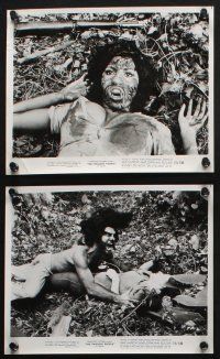 8a403 TWILIGHT PEOPLE 12 8x10 stills '72 wild and wacky images of manimal monsters & bat men!