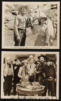 8a637 VALLEY OF VENGEANCE 6 8x10 stills '44 cowboy Buster Crabbe, King of the Wild West!