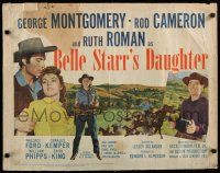 8b029 BELLE STARR'S DAUGHTER 1/2sh '48 art of Ruth Roman, George Montgomery, Rod Cameron!