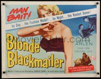 8b037 BLONDE BLACKMAILER 1/2sh '58 bad girl Susan Shaw's body was the secret to the shakedown!