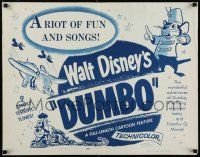 8b086 DUMBO 1/2sh R60 wonderful art from Walt Disney circus elephant classic!
