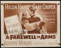 8b093 FAREWELL TO ARMS 1/2sh R49 Gary Cooper carries Helen Hayes, from Ernest Hemingway!