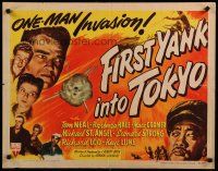 8b098 FIRST YANK INTO TOKYO style B 1/2sh '45 Tom Neal & Barbara Hale in most daring mission ever!