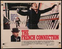 8b104 FRENCH CONNECTION 1/2sh '71 Gene Hackman in movie chase climax, directed by William Friedkin