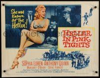 8b137 HELLER IN PINK TIGHTS style B 1/2sh '60 sexy blonde Sophia Loren & gamblers!