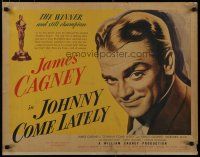 8b171 JOHNNY COME LATELY 1/2sh '43 James Cagney is a newspaperman/hobo helping an old lady!