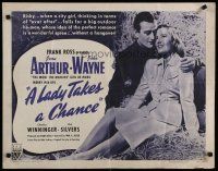 8b188 LADY TAKES A CHANCE style A 1/2sh R50 Jean Arthur moves west and falls in love with John Wayne