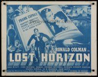 8b206 LOST HORIZON 1/2sh R48 Frank Capra's greatest production starring Ronald Colman!