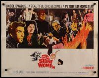 8b227 MILL OF THE STONE WOMEN 1/2sh '63 see a beautiful girl become a petrified monster!