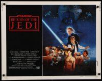 8b302 RETURN OF THE JEDI style B 1/2sh '83 George Lucas classic, Hamill, Harrison Ford, Sano art