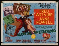 8b307 ROYAL WEDDING style B 1/2sh '51 great image of dancing Fred Astaire & sexy Jane Powell!