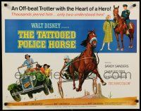 8b347 TATTOOED POLICE HORSE 1/2sh '64 Disney race horse becomes a member of the force!
