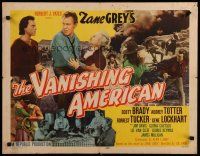 8b382 VANISHING AMERICAN style A 1/2sh '55 Zane Grey, art of barechested Navajo Indian Scott Brady!
