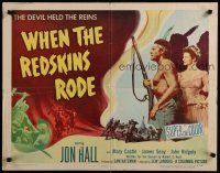 8b399 WHEN THE REDSKINS RODE 1/2sh '51 Native American Jon Hall holding rifle, Mary Castle!