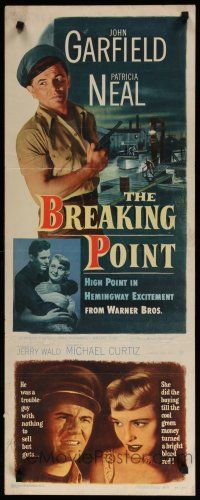 8b462 BREAKING POINT insert '50 John Garfield, Patricia Neal, from Ernest Hemingway's story!