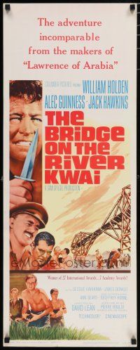 8b464 BRIDGE ON THE RIVER KWAI insert R63 William Holden, Alec Guinness, David Lean classic!