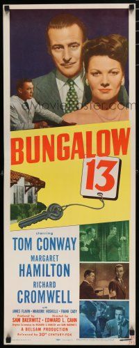8b467 BUNGALOW 13 insert '48 Tom Conway, Margaret Hamilton, Richard Cromwell!