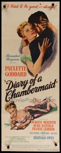 8b511 DIARY OF A CHAMBERMAID insert '46 the very true confessions of sexy untrue Paulette Goddard!