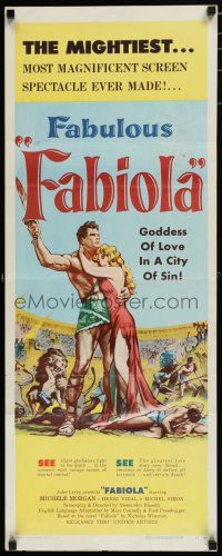 8b525 FABIOLA insert '51 sexy Michele Morgan is the Goddess of Love in a city of sin, cool art!