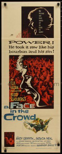 8b526 FACE IN THE CROWD insert '57 Elia Kazan, Andy Griffith liked bourbon & sin, Hofmann art!