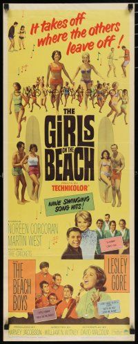 8b551 GIRLS ON THE BEACH insert '65 Beach Boys, Lesley Gore, LOTS of sexy babes in bikinis!