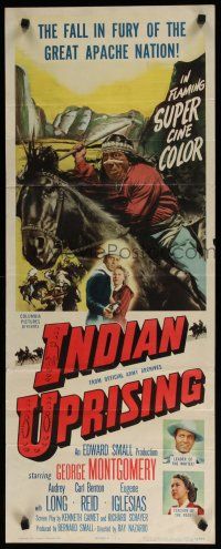 8b595 INDIAN UPRISING insert '51 Montgomery, leader of whites & Audrey Long is teacher of the Reds