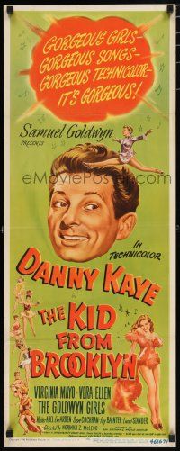 8b617 KID FROM BROOKLYN insert '46 Danny Kaye, sexy Virginia Mayo, Vera-Ellen!
