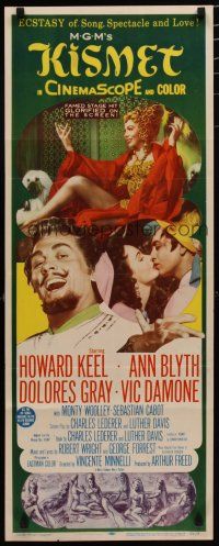 8b619 KISMET insert '56 Howard Keel, Ann Blyth, ecstasy of song, spectacle & love!