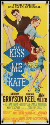 8b620 KISS ME KATE insert '53 Howard Keel spanking Kathryn Grayson, sexy Ann Miller!