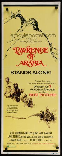 8b630 LAWRENCE OF ARABIA insert R71 David Lean classic starring Peter O'Toole!