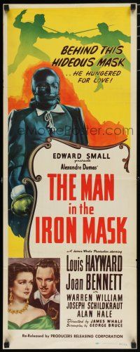 8b665 MAN IN THE IRON MASK insert R47 Louis Hayward, sexy Joan Bennett, directed by James Whale!