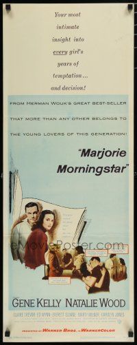 8b672 MARJORIE MORNINGSTAR insert '58 Gene Kelly, Natalie Wood, from Herman Wouk's novel!