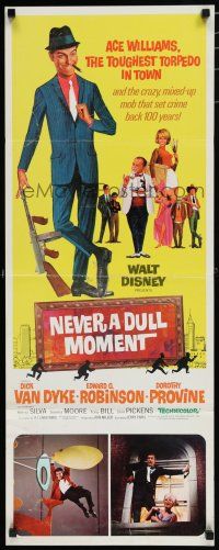 8b696 NEVER A DULL MOMENT insert '68 Disney, Dick Van Dyke, Edward G. Robinson, Dorothy Provine