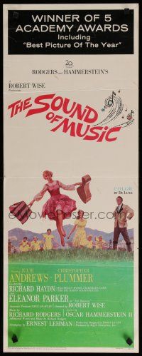 8b779 SOUND OF MUSIC insert '65 classic artwork of Julie Andrews by Howard Terpning!