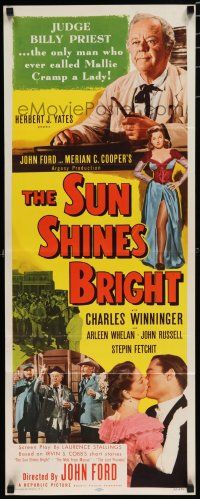 8b786 SUN SHINES BRIGHT insert '53 Charles Winninger, Irvin Cobb stories adapted by John Ford!