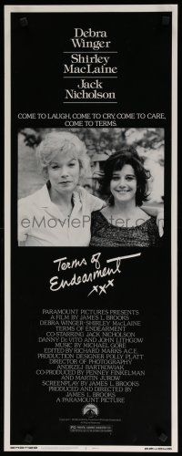 8b795 TERMS OF ENDEARMENT insert '83 great close up of Shirley MacLaine & Debra Winger!