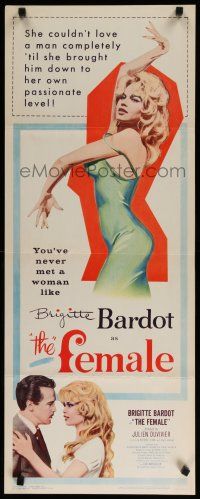 8b843 WOMAN LIKE SATAN style X insert '59 La Femme et le Pantin, Brigitte Bardot is The Female!