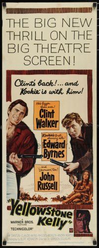 8b847 YELLOWSTONE KELLY insert '59 Clint Walker in the title role, Edward 'Kookie' Byrnes!