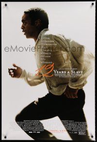8c001 12 YEARS A SLAVE style A advance DS 1sh '13 Steve McQueen, Chiwetel Ejiofor on the run!