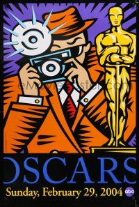 8c017 76TH ANNUAL ACADEMY AWARDS 1sh '04 great Burton Morris art of photographer & Oscar!