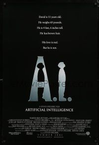 8c023 A.I. ARTIFICIAL INTELLIGENCE advance DS 1sh '01 Steven Spielberg, Haley Joel Osment, Jude Law
