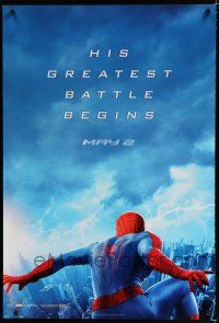 8c046 AMAZING SPIDER-MAN 2 teaser 1sh '14 Andrew Garfield, his greatest battle begins!
